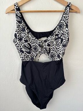 Prana Ruby Beach One Piece Swimsuit Flora Fauna Small-medium